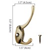 IBosins 32 Pack Antique Brass Coat Hooks Wall Mounted with
