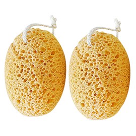 Beavorty 2pcs Exfoliating Bath Sponge Body Shower Scrubber for Deep Cleansing Lightweight Design for Skin Exfoliation and Rich Production