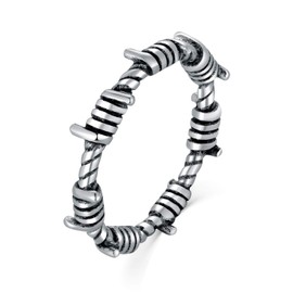 Cloyo Mens Stainless Steel Ring Twist Style Wedding Engagement Promise Eternity Ring Comfort Fit Size S