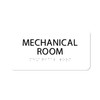 ALPHA DOG ADA SIGNS - Mechanical Room Sign with Braille