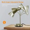 LEPOWER Metal Desk Lamp, Adjustable Goose Neck Table Lamp, Eye-Caring