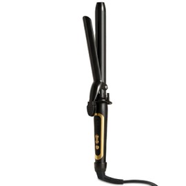 Lanvier 1 Inch Extra Long Hair Curling Iron with Ceramic Tourmaline Barrel, Professional Hair Curler up to 450°F with Dual Voltage for Worldwild Use, Hair Waving Style Tool for Girls&Women–Black