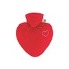 Hugo Frosch Love Hearts With Velour Cover Hot Water Bottle