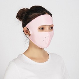 Cooling Fabric UV Protection Face Mask for Summer & Outdoor Activities Gimi* Apricot 3ea