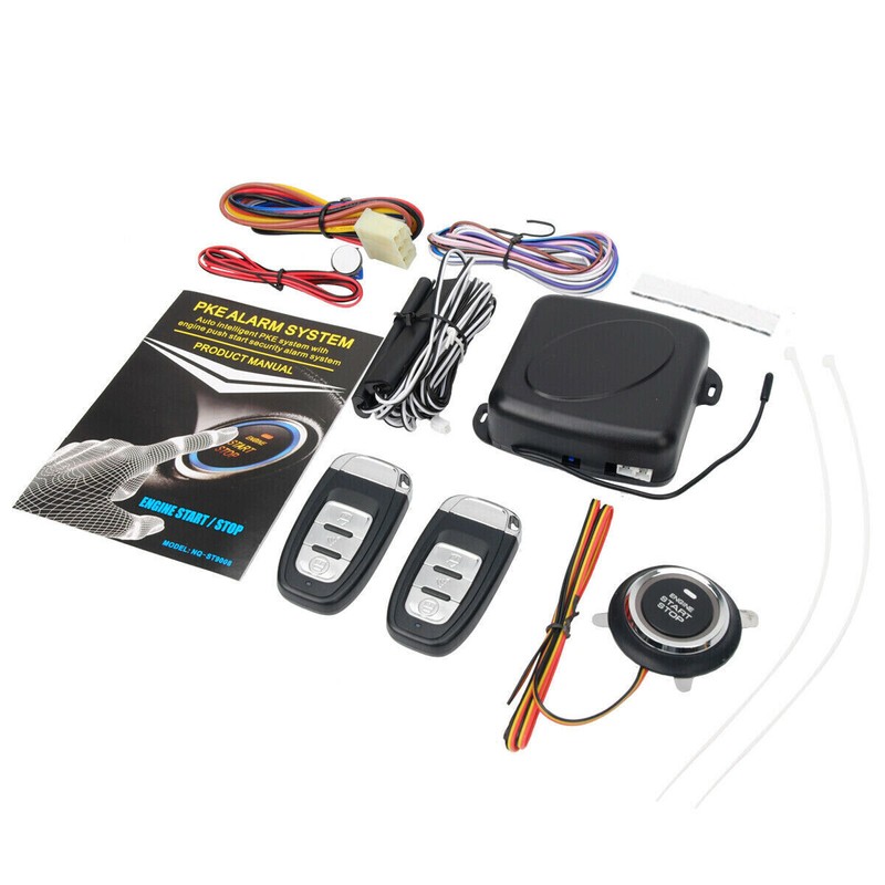 LENCOOL Car Alarm Start Security System Key Passive Keyless Entry