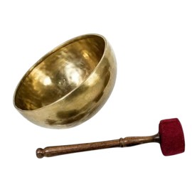 Tibetan Meditation Singing Bowl Set, 8-8.5 Inches, Handmade in Nepal