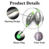 50 x 15g Oval Fishing Weights with Plastic Core for
