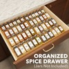 SpaceAid Bamboo Spice Drawer Organizer, (Need 3" Deep Drawer) Expandable