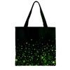 CowCow Shamrock Leaves Fall Dark Green Zipper Grocery Tote Bag