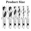6 Piece Stubby Drill Set, Hexagonal Drill Bit Set, HSS