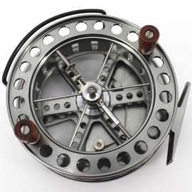 4 1/2 inches CNC Machined Aluminum Centrepin Centerpin Float Fishing Reel 113.5MM Steelhead Salmon Trotting Fishing with Line Guard