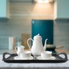 MDLUU Non-Slip Serving Tray with Handles, Food Serving Platter, Set