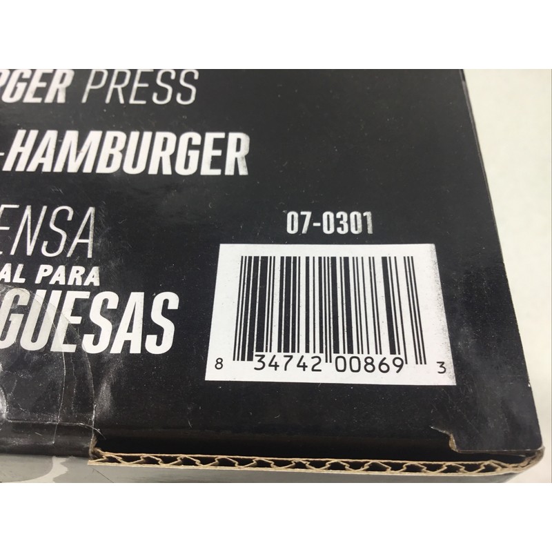 Weston Commerical Non-Stick Single Hamburger Burger Press Round Patty Maker