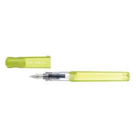 Pilot Fountain Pen Kakuno Family Series Kakuno Baby Clear Yellow Fine Point FKA-1SR-KBAY-F With Kanji LOVE Sticker, 5.15 x 0.59 x 0.78 in