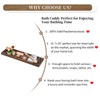 Hanobe Bathtub Tray Bath Caddy: Wood Tub Trays Table Extra