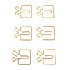 100PCS Funny Cute Paperclips Decorative Metal Small Journaling Paper Clamps