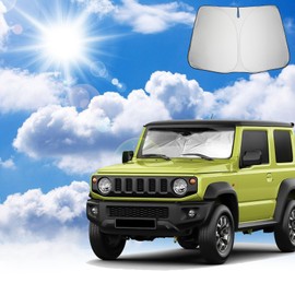 Coleya Windscreen Sun Protection Compatible with Suzuki Jimny JB64S JB74W 2018-2024, Jimny Windscreen Parasol, Suzuki Jimny Accessories Sun Visor, Foldable, UV Rays Protection