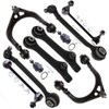 SCITOO 10-PC SET Suspension Kit Lower Upper Control Arm Sway