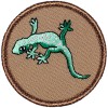 Patchtown Gecko Patrol Patch - 2" Round Embroidered Patch (027) - Sew-on