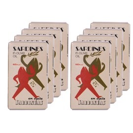 Ati Manel Canned Sardines in Olive Oil | 125g Tinned Fish | 8-Pack of 125g Cans