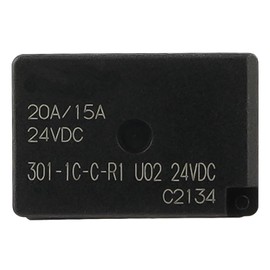 (Pack of 2) 301-1C-C-R1 U02 24VDC 35A Automotive Relay 5 Pins SPDT