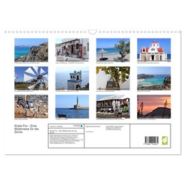 Kreta Pur - Eine Bilderreise für die Sinne (Wandkalender 2026 DIN A3 quer), CALVENDO Monatskalender: Monatskalender 14 Seiten (CALVENDO Orte)