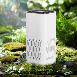 Byttlerom Car Air Purifier Ionizer Portable Purifier for Home, Vehicles, Work, and Travel Cleans Air of Dust, Smoke-White Easy Install