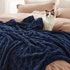 Bedsure Navy Blue Throw Blanket for Couch - Super Soft