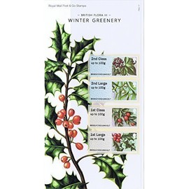 2014 British Flora III - Winter Greenery Post and Go Pack PPP17 (Printed no. P&G17) - Royal Mail Stamps