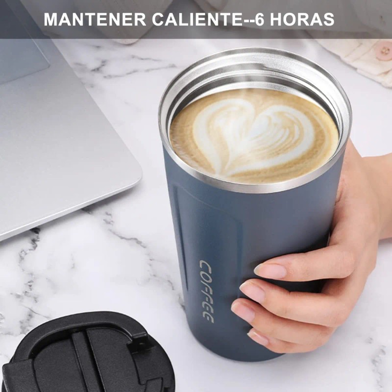 2pzs 510ml Taza De Café Acero Inoxidable Botella Termo Vacío