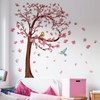 3D Flower Tree Wall Decals Peel and Stick Large Cherry
