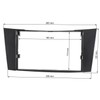 tomzz Audio 2434-026 Double DIN Radio Faceplate Compatible with Mercedes