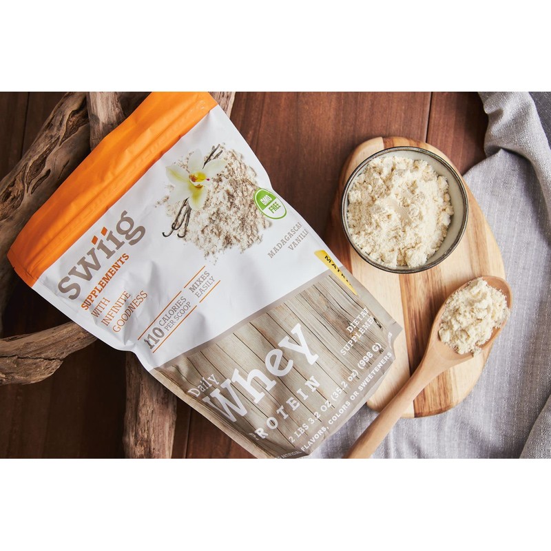 swiig Premium Daily Whey Matrix, Vanilla 2.2lb – 20g Protein