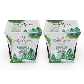 White Swan Premium Scented Candle (Alaskan Pine) & Large Candle Set - Long Lasting -30 Hrs | Pure Natural Strong Fragrance Ideal for Bath or Bedroom to Eliminate Odor, Stress Relief