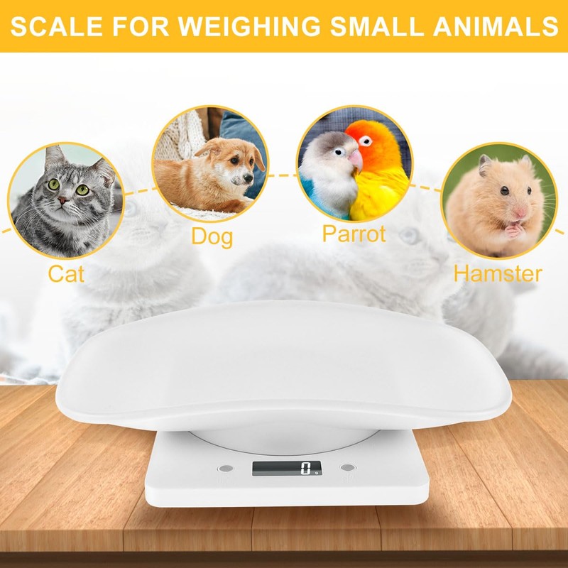 Digital Pet Scale 10kg/1g High Precision Small Pet Cat Weighing