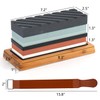 Knife Sharpening Stone Set, 4 Side KitGrit 400/1000/3000/8000 Waterstone, Whetstone