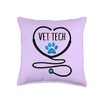 Best Vet Tech Designz Vet Tech Stethoscope Cute Veterinary Technician