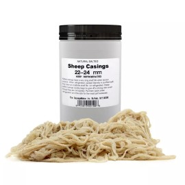 The Sausage Maker Natural Sheep Sausage Casings, 22-24mm (7/8"-1"), 1 Hank