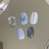 [Handmade Nail Tips] Mermaid Pearl Nail Tips - Almond /
