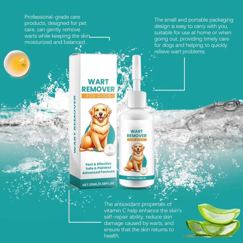 Corrector De Verrugas De Perro 20ml, Rápido Y Eficaz