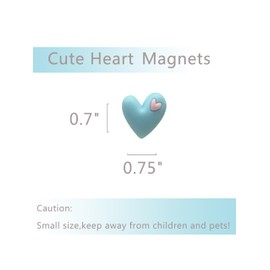 Cute Fridge Magnets Fun Refrigerator Magnets,Colorful Heart Decorative Magnets for Locker Whiteboard Office Photos Notes,20PCS