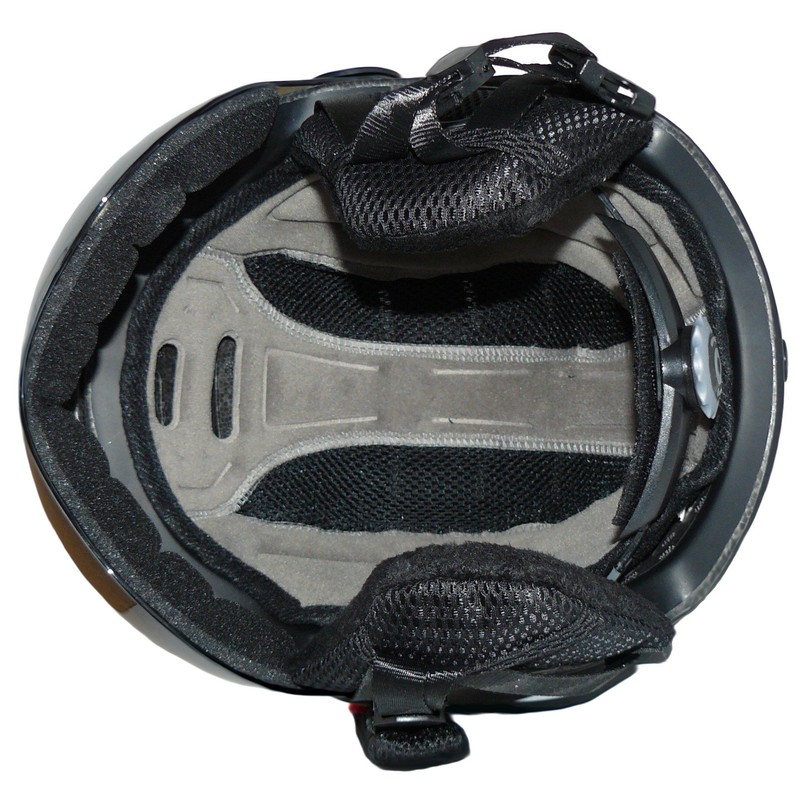 Protectwear Ski helmet MS95 black matt with two visors folding