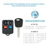 Keyless2Go Repuesto para llave de coche con mando a distancia