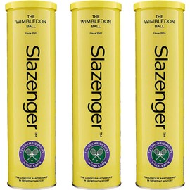 Slazenger WIMBLEDON Tennis Ball TIN 12 Balls (3 x 4)