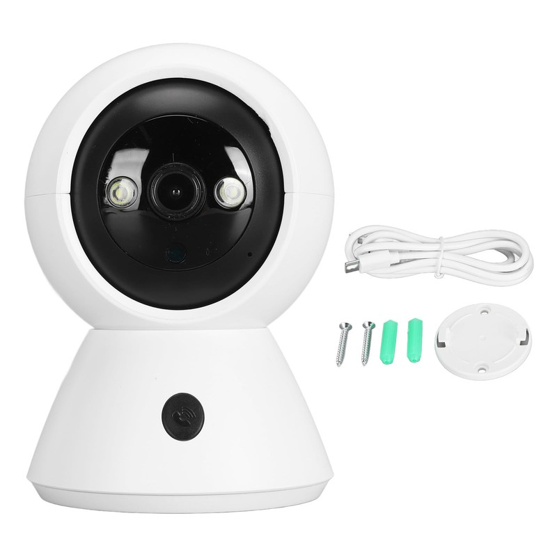 Indoor Security Camera, WiFi Camera with Phone App, 360° Pan