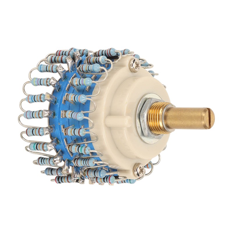 Two Channels Volume Potentiometer 2×24 Gear 20K High Accuracy Volume