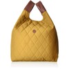Forna Quilted Marche-Shaped Tote Bag, yellow (mustard)