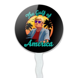 Graphics & More Gulf of America Trump Cupcake Picks Toppers Decoration Set of 6