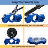 Blue Heavy Duty Motorcycle Brake Lock - Anti Theft Handlebar