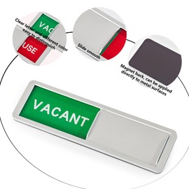 1 Pack Vacant In Use Sign, Slider Door Indicator Sign, Privacy Sign Do Not Disturb Sign Toilet Signs Restroom Sign for Office Bathroom Home Office Conference Room, 7 x 2 Inch